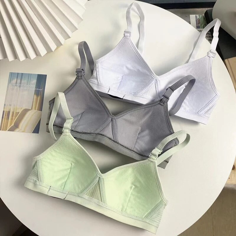 Γυναικεία Βαμβακερά Σουτιέν Δωρεάν Εσώρουχα για Γυναικεία Απαλά Αναπνεύσιμα Αθλητικά Καθημερινά Εσώρουχα για Νεαρή Γυναικεία Σουτιέν BANNIROU