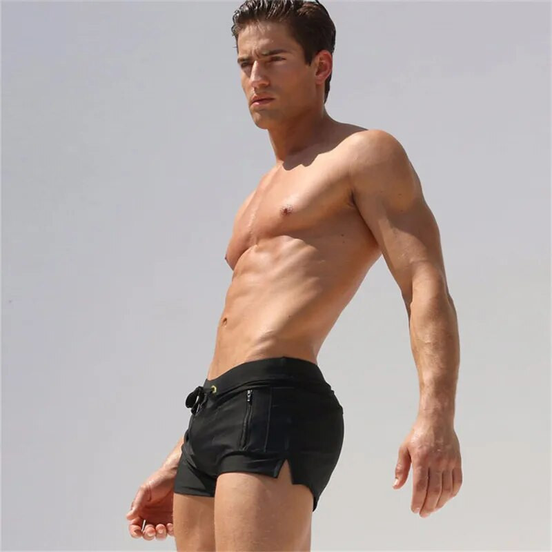 ALSOTO Brand Muškarci Kupaći kostimi Muški kupaći kostimi Odjeća za plažu na dasci za surfanje Muške gaćice Kupaće gaće Bokserice Plivački kostimi Gay torbica