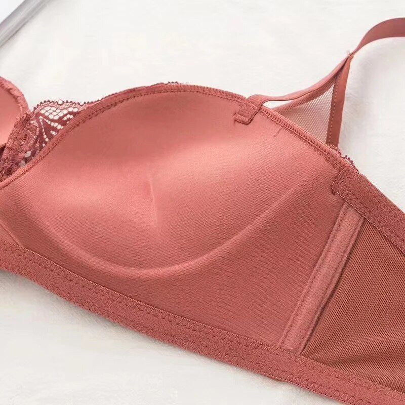 Čipkasti grudnjak za žene Seksi donje rublje Push Up Jednobojno mekano donje rublje Ženske majice bez žice BANNIROU
