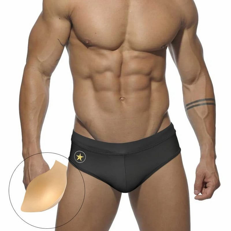 Masszív Push Up fürdőruhák Férfi Férfi fürdőruha Bikini Fürdőruha Férfi úszónadrág Csomagtartó JESSBORN Strandwear Rövidnadrág Szörf fürdőruha