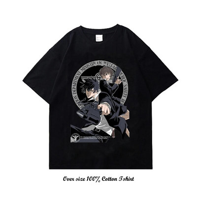 Anime psycho pass Graphic print Tshirt Vintage Casual Fashion Plus Size Cotton Crew λαιμόκοψη κοντομάνικο γυναικείο μπλουζάκι
