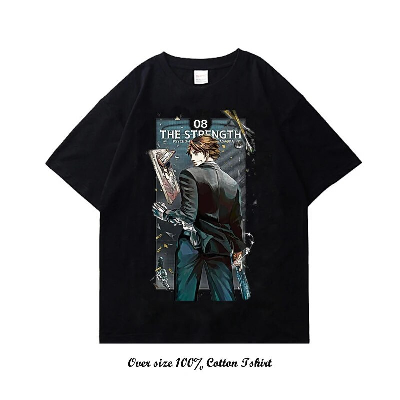 Anime psycho pass Graphic print Tshirt Vintage Casual Fashion Plus Size Cotton Crew λαιμόκοψη κοντομάνικο γυναικείο μπλουζάκι