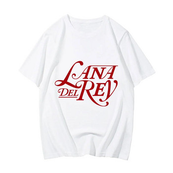 Μπλουζάκι μεγάλου μεγέθους Lana Del Rey Anime Manga Fashion T-shirt Βαμβακερό για άντρες Γυναικείο Μπλουζάκι Oversize Hip Hop Hoody Print Tee Ανδρικό μπλουζάκι