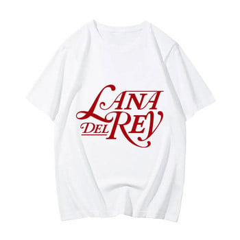 Тениска с голям размер Lana Del Rey Anime Manga Fashion T-shirt Cotton For Men Women Tshirt Oversize Hip Hop Hoody Print Tee Мъжки топ