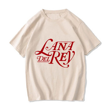 Тениска с голям размер Lana Del Rey Anime Manga Fashion T-shirt Cotton For Men Women Tshirt Oversize Hip Hop Hoody Print Tee Мъжки топ