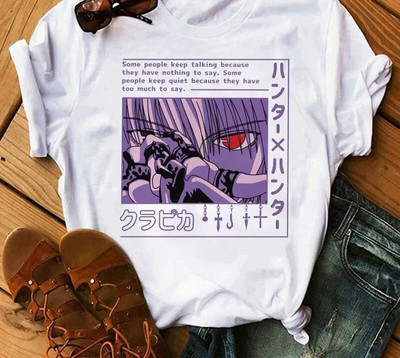 Tricou cu imprimeu grafic Hunter x Hunter Anime japonez Moda Casual Vintage Tricou cu mânecă scurtă Plus Size Femei