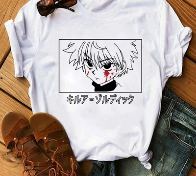 Tricou cu imprimeu grafic Hunter x Hunter Anime japonez Moda Casual Vintage Tricou cu mânecă scurtă Plus Size Femei