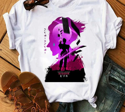Tricou cu imprimeu grafic Hunter x Hunter Anime japonez Moda Casual Vintage Tricou cu mânecă scurtă Plus Size Femei