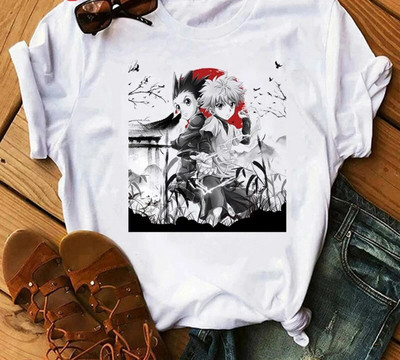 Tricou cu imprimeu grafic Hunter x Hunter Anime japonez Moda Casual Vintage Tricou cu mânecă scurtă Plus Size Femei