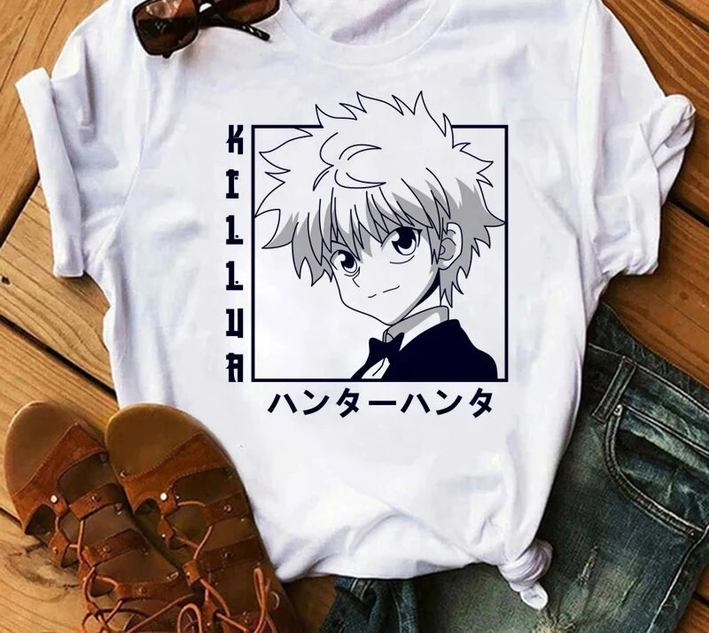 Japanska anime Hunter x Hunter grafička majica kratkih rukava Modna ležerna vintage majica kratkih rukava velikih veličina Ženska