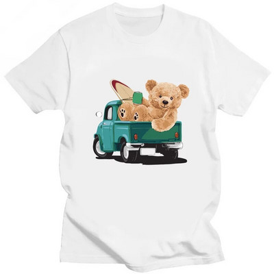 Muay Thai Bear majica kratkih rukava sa smiješnim printom Ženska pamučna velika Harajuku majica kratkih rukava Ljetna modna ulična majica