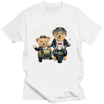 Muay Thai Bear majica kratkih rukava sa smiješnim printom Ženska pamučna velika Harajuku majica kratkih rukava Ljetna modna ulična majica