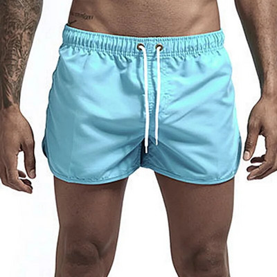 Costum de baie pentru bărbați, pantaloni scurți, îmbrăcăminte de plajă de marcă, trunchi de baie sexy, costum de baie pentru bărbați, talie joasă, îmbrăcăminte de plajă, respirabil, slip de plajă