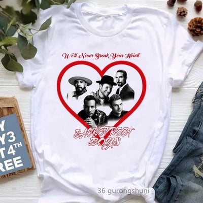 Tricou Fashion Backstreet Boys World Graphic Print Tricou Harajuku Streetwear cu mâneci scurte la modă cu gât crew tricou Plus Size Femei