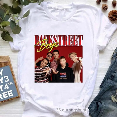 Tricou Fashion Backstreet Boys World Graphic Print Tricou Harajuku Streetwear cu mâneci scurte la modă cu gât crew tricou Plus Size Femei