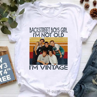 Tricou Fashion Backstreet Boys World Graphic Print Tricou Harajuku Streetwear cu mâneci scurte la modă cu gât crew tricou Plus Size Femei
