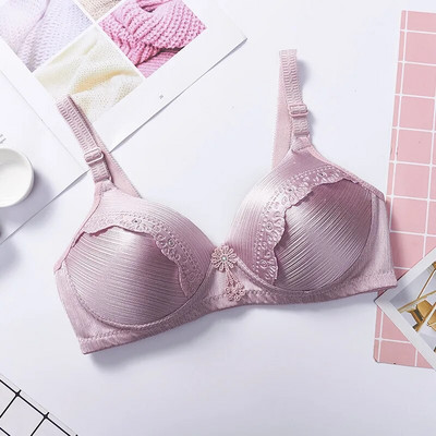 Sutiene sexy fără cusături pentru femei Push Up fără sârmă Bralette subțire Lenjerie de corp pentru femei fără inel de oțel Sutien reglabil Lenjerie