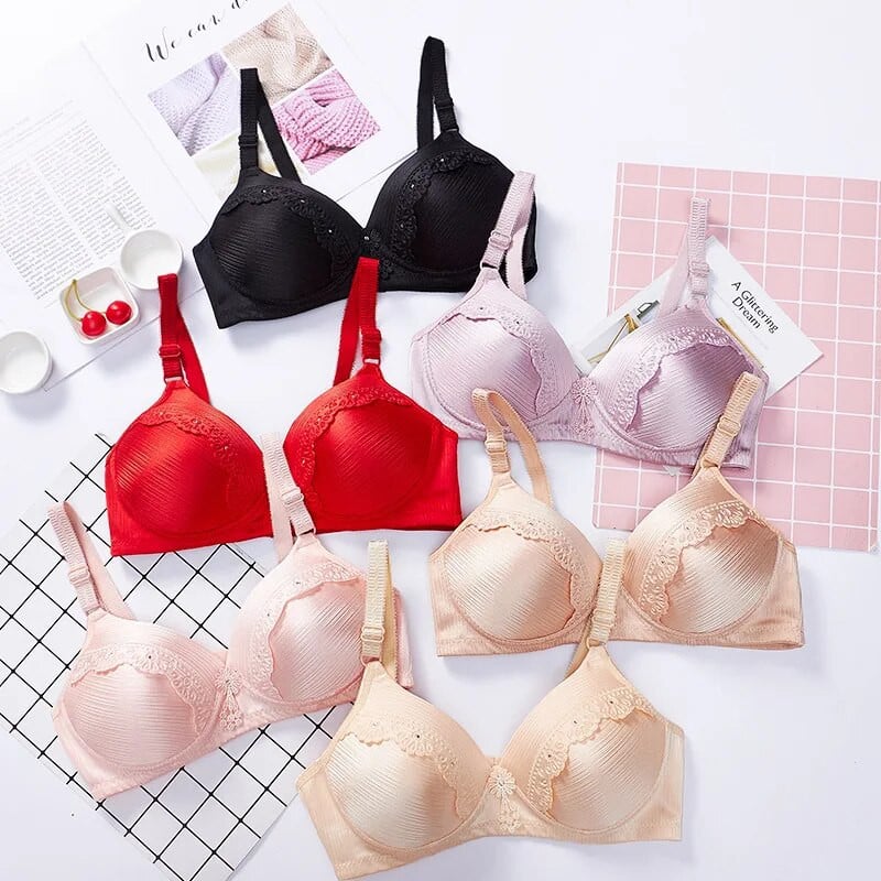 Sutiene sexy fără cusături pentru femei Push Up fără sârmă Bralette subțire Lenjerie de corp pentru femei fără inel de oțel Sutien reglabil Lenjerie