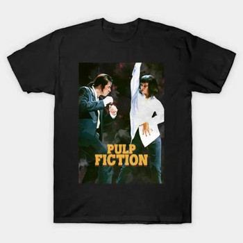 Αστεία Pulp Fiction TSshirt Mia Wallace Quentin Tarantino Γραφικά μπλουζάκια Γυναικεία και Ανδρικά 90s Retro Plus Size Βαμβακερά μπλουζάκια Unisex