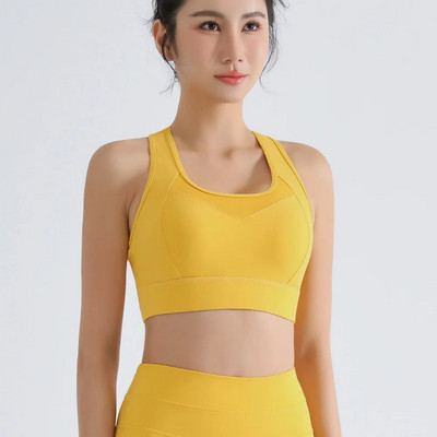 Xlwsbcr Novi grudnjak za teretanu Visoki udarni sportski grudnjaci Topovi za vježbanje za žene Potpuna potpora Push Up prilagodljivi joga grudnjak za fitness