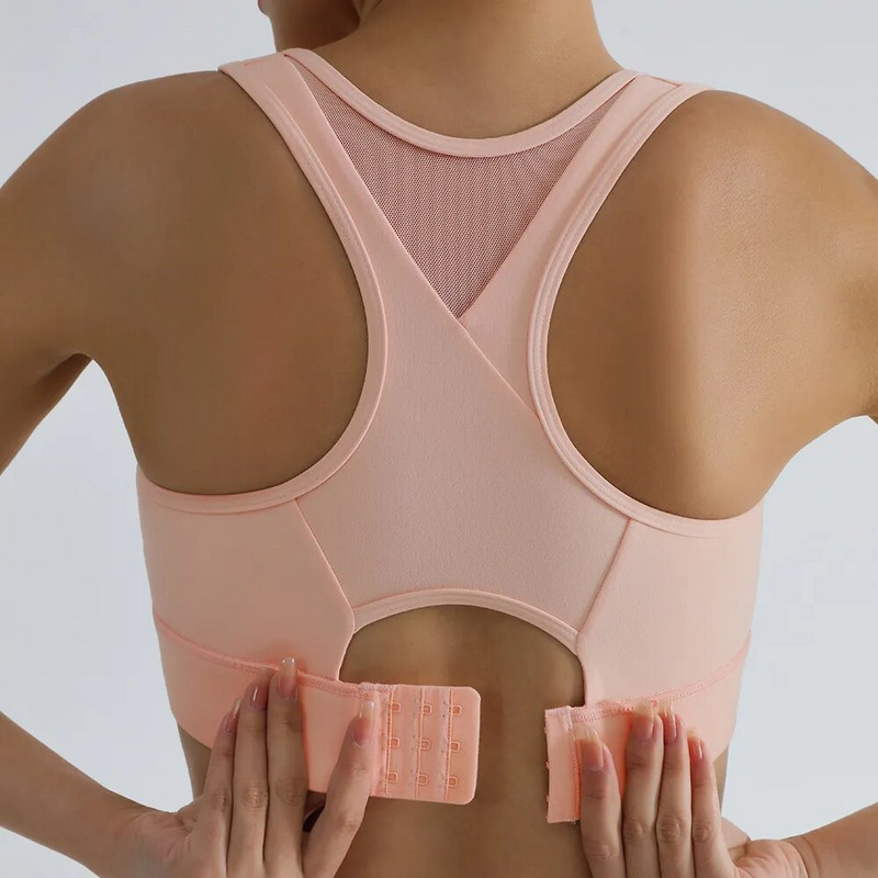 Xlwsbcr Novi grudnjak za teretanu Visoki udarni sportski grudnjaci Topovi za vježbanje za žene Potpuna potpora Push Up prilagodljivi joga grudnjak za fitness
