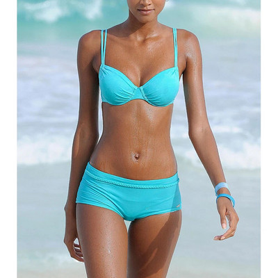 Hlače Push Up Kupaći kostim Kupaći kostim Tankini Kupaći kostim Kratke hlače Biquini Kupaći kostim Novi retro XL plus veličina Dvodijelni ženski pristaje True