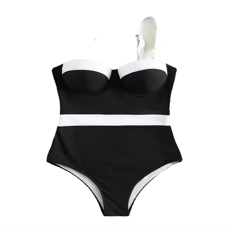 Novi Push Up kupaći kostim iz 2024. Jednodijelni patchwork kupaći kostimi Ženski seksi bodi sa žicom Monokini Ženski kupaći kostimi Kupaći kostimi