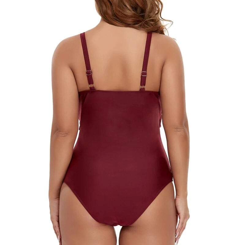 Costum de baie sexy Plus Size Costum de baie Push Up într-o bucată mare Costum de baie pentru femeie, pe corp, pentru înot, plajă, piscină, baie
