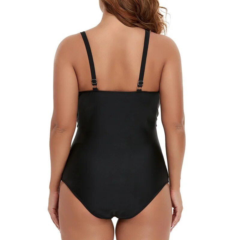Costum de baie sexy Plus Size Costum de baie Push Up într-o bucată mare Costum de baie pentru femeie, pe corp, pentru înot, plajă, piscină, baie