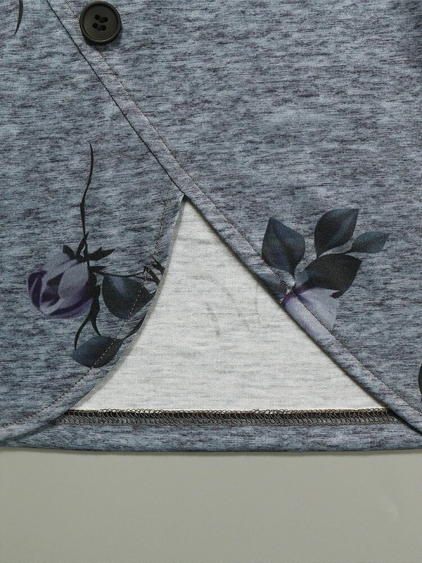 Ženska majica dugih rukava s otisnutim uzorkom, pulover s okruglim izrezom, nova jesen 2023., široka ležerna majica od poliestera