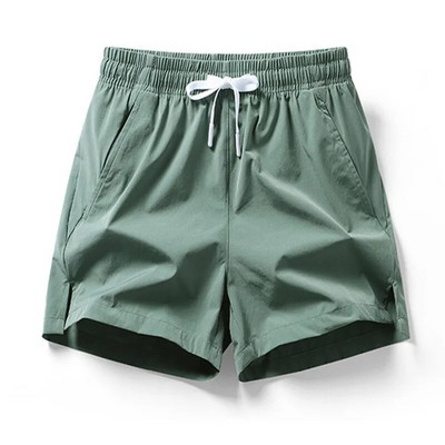 Y2k Pocket Quick Dry úszónadrág Férfi Fürdőruha Jégselyem Férfi Bőrnadrág Nyári Fürdés Strand viselet Szörf Boxer Rövid