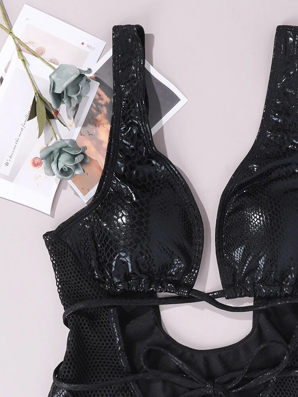 ZAFILLE Seksi šuplji jednodijelni kupaći kostim Ženski kupaći kostim Push Up bandage bodi Ženska odjeća za plažu Badpak bikini bez leđa