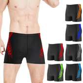 Costum de baie pentru bărbați Trunchi de baie Pantaloni scurți de plajă Costum de baie pentru bărbați Trunchi boxer Slip de plajă cu căptușeală cu șnur