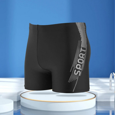 Costum de baie pentru bărbați Trunchi de baie Pantaloni scurți de plajă Costum de baie pentru bărbați Trunchi boxer Slip de plajă cu căptușeală cu șnur