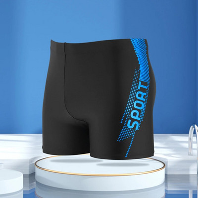 Costum de baie pentru bărbați Trunchi de baie Pantaloni scurți de plajă Costum de baie pentru bărbați Trunchi boxer Slip de plajă cu căptușeală cu șnur