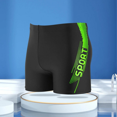 Costum de baie pentru bărbați Trunchi de baie Pantaloni scurți de plajă Costum de baie pentru bărbați Trunchi boxer Slip de plajă cu căptușeală cu șnur