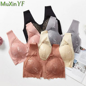 Didelio dydžio moteriška seksuali, nėriniuota liemenėlė „push up“ be apačios „Lady French Graceful priekyje“, plačiu dirželiu, apatinis trikotažas, naujas apatinis trikotažas