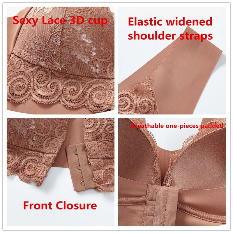 Didelio dydžio moteriška seksuali, nėriniuota liemenėlė „push up“ be apačios „Lady French Graceful priekyje“, plačiu dirželiu, apatinis trikotažas, naujas apatinis trikotažas