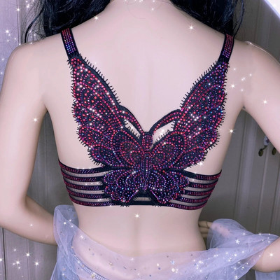 Ženski blistavi grudnjak sa kamenčićima, seksi grudnjak Bralette za žene, seksi grudnjak s dragim kamenjem, seksi grudnjak