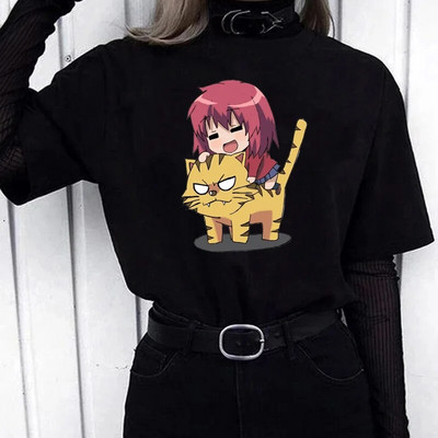 Tricou pentru femei de dimensiuni mari de modă Toradora, tricouri cu imprimeu drăguț pentru bărbați, tricouri hip hop, îmbrăcăminte amuzantă, topuri unisex pentru femei