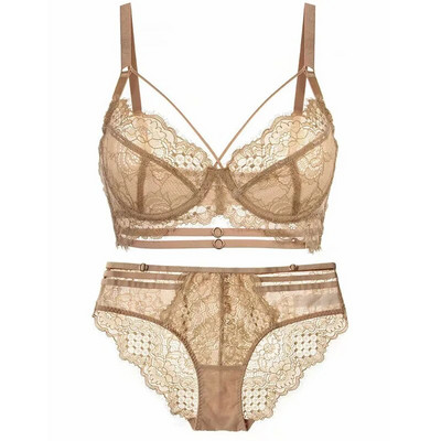 Logirlve seksi donje rublje Ultra-tanka košarica za žensko donje rublje Klasični bandage grudnjak Push Up grudnjak Čipkani set donjeg rublja veće veličine