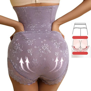Γυναικείο παντελόνι με δαντέλα για κοιλιά μετά τον τοκετό Εσώρουχα για αδυνάτισμα με ανύψωση ισχίων Body Shaper Waist Trainer
