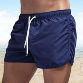 Costum de baie pentru bărbați de vară, pantaloni scurți cu imprimeu urs, îmbrăcăminte de plajă sexy, costum de baie pentru bărbați, talie joasă, respirabil, surfing pe plajă