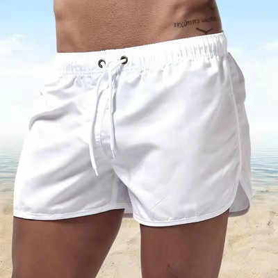 Costum de baie pentru bărbați de vară, pantaloni scurți cu imprimeu urs, îmbrăcăminte de plajă sexy, costum de baie pentru bărbați, talie joasă, respirabil, surfing pe plajă