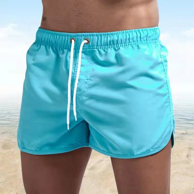 Costum de baie pentru bărbați de vară, pantaloni scurți cu imprimeu urs, îmbrăcăminte de plajă sexy, costum de baie pentru bărbați, talie joasă, respirabil, surfing pe plajă