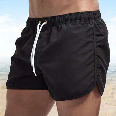 Costum de baie pentru bărbați de vară, pantaloni scurți cu imprimeu urs, îmbrăcăminte de plajă sexy, costum de baie pentru bărbați, talie joasă, respirabil, surfing pe plajă
