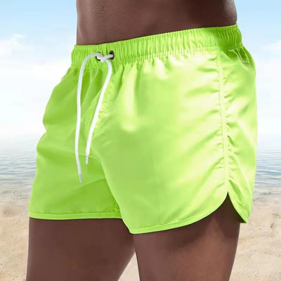 Costum de baie pentru bărbați de vară, pantaloni scurți cu imprimeu urs, îmbrăcăminte de plajă sexy, costum de baie pentru bărbați, talie joasă, respirabil, surfing pe plajă