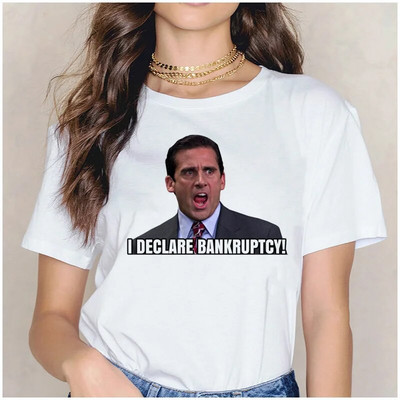 Michael Scott Grunge Haruku Γυναικείο γραφικό μπλουζάκι Αισθητικό T-shirt Πουκάμισο γραφείου Ulzzang Funny Fashion Tees Femme Plus Size Tops