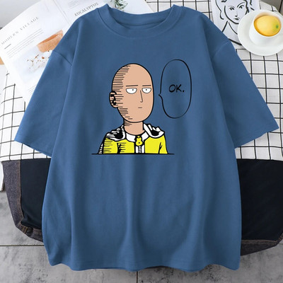 Anime One Punch Hero Saitama Oppai Ženska majica kratkih rukava 2023 Nova ljetna majica velikih veličina kratkih rukava Prozračne majice visoke kvalitete