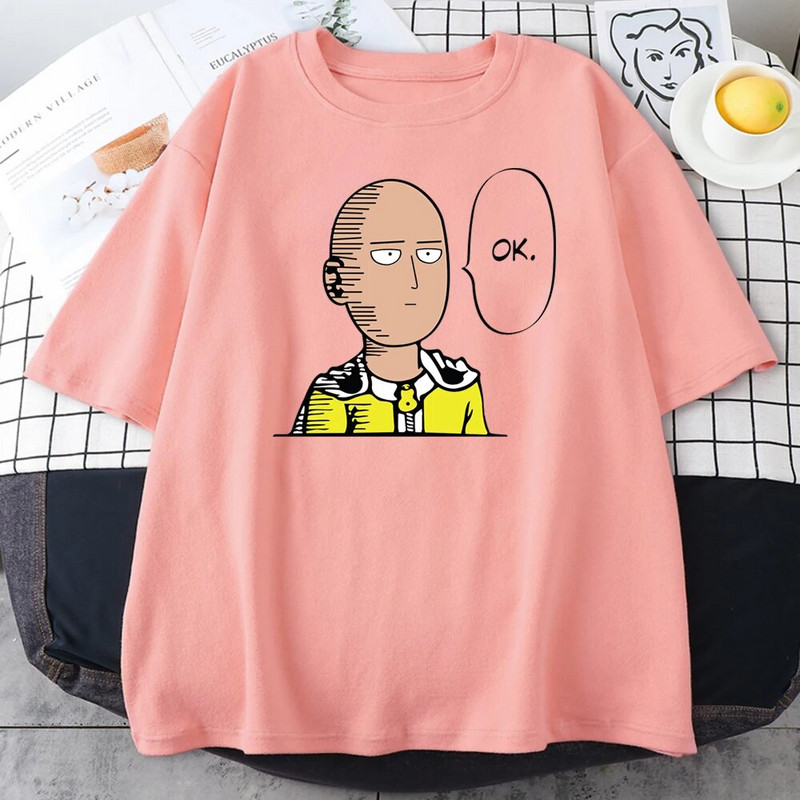 Anime One Punch Hero Saitama Oppai Ženska majica kratkih rukava 2023 Nova ljetna majica velikih veličina kratkih rukava Prozračne majice visoke kvalitete